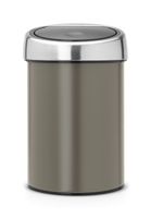Brabantia touch bin wandafvalemmer 3 liter platinum
