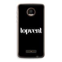 Topvent Zwart: Motorola Moto Z Force Transparant Hoesje Topvent Zwart: Motorola Moto Z Force Transparant Hoesje