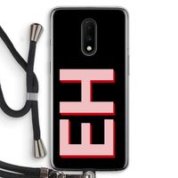 Monogram: OnePlus 7 Transparant Hoesje met koord
