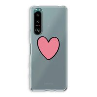Hartje: Sony Xperia 5 III Transparant Hoesje