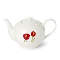 DIBBERN - Impression Red Poppy Classic - Theepot rond 1,30l