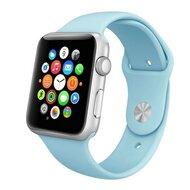 Rubberen sportbandje - Baby blauw - Geschikt voor Apple Watch 44mm / 45mm / 46mm / 49mm Rubberen sportbandje - Baby blauw - Geschikt voor Apple Watch 44mm / 45mm / 46mm / 49mm