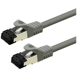 Value 21.99.1803 RJ45 Netwerkkabel, patchkabel CAT 8.1 S/FTP 3.00 m Grijs Afgeschermd (dubbel), Halogeenvrij, Vlambestendig 1 stuk(s)