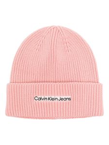 Calvin Klein Jeans bonnet Institutional en coton biologique - Rose