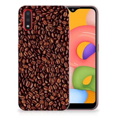 Samsung Galaxy A01 | Siliconen Case | Koffiebonen