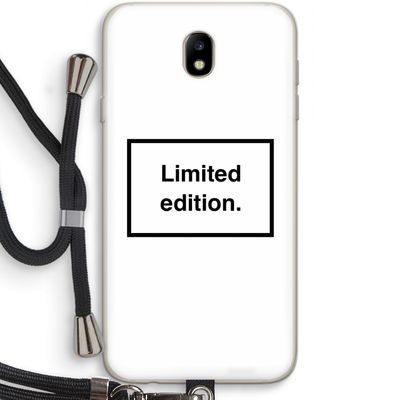 Limited edition: Samsung Galaxy J7 (2017) Transparant Hoesje met koord