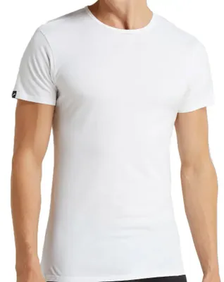 Ondershirts heren 2-pack basic - ronde hals - Slim fit heren T-shirt katoen