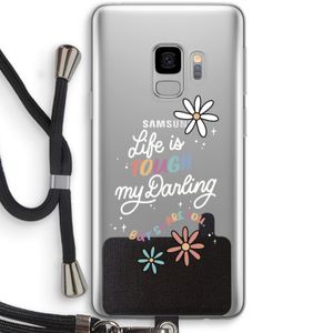 Tough Life: Samsung Galaxy S9 Transparant Hoesje met koord