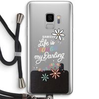 Tough Life: Samsung Galaxy S9 Transparant Hoesje met koord