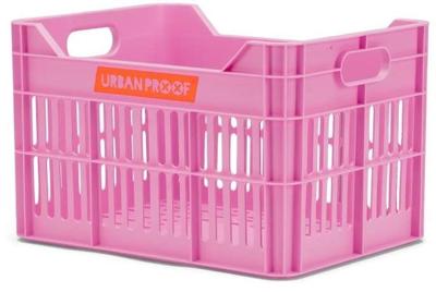 Gerecyclede Fietskrat Urban Proof Junior 15 Liter - Felroze