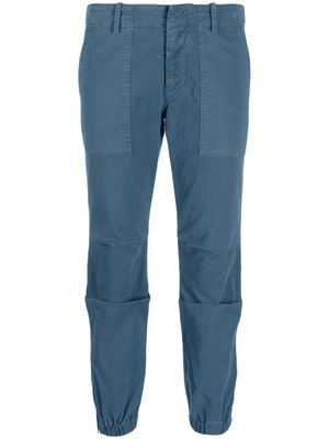 Nili Lotan pantalon fuselé à coupe courte - Bleu