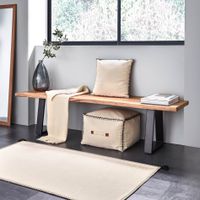 Kave Home Eetkamerbank 'Alaia' 140cm, kleur Bruin
