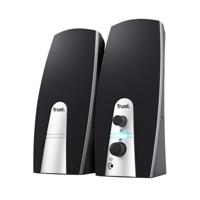Trust 2.0 speaker set pc-luidspreker (zwart/zilver)