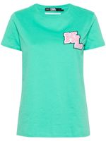 Karl Lagerfeld t-shirt en coton à patch logo - Vert - thumbnail