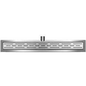 Wiesbaden 3e Generatie Douchegoot met Flens en Rooster - 120x7cm - RVS
