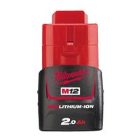 Milwaukee M12 B2 Accu (12 V / 2.0Ah Redlithium-Ion) - 4932430064