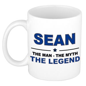 Sean The man, The myth the legend cadeau koffie mok / thee beker 300 ml
