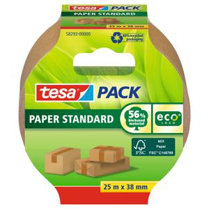 Verpakkingstape Tesa 58293 eco papier FSC 38mmx25m bruin