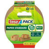 Verpakkingstape Tesa 58293 eco papier FSC 38mmx25m bruin - thumbnail