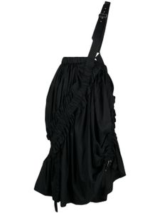 Noir Kei Ninomiya jupe mi-longue froncée