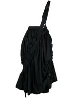 Noir Kei Ninomiya jupe mi-longue froncée