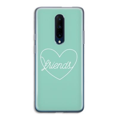 Friends heart pastel: OnePlus 7 Pro Transparant Hoesje