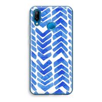 Blauwe pijlen: Huawei P20 Lite Transparant Hoesje