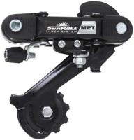 Achterderailleur 6/7-speed Sunrace RDM2Tmet lange kooi - directe montage (oog) - zwart
