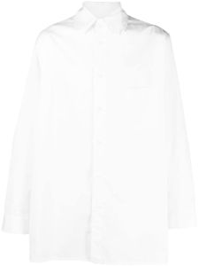 Yohji Yamamoto chemise en coton à manches longues - Blanc