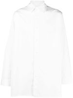 Yohji Yamamoto chemise en coton à manches longues - Blanc