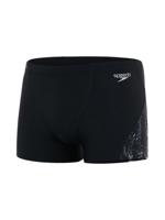 Speedo - Eco Aquashort - Allover V-cut - Zwart - Grijs, Maat:XL