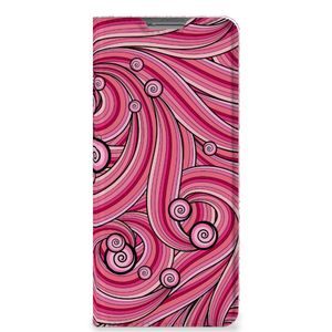 OPPO Find X5 Bookcase Swirl Pink