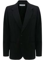 JW Anderson blazer boutonné à revers pointus - Noir