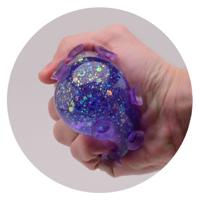 Johntoy Glitter zuignappen bal