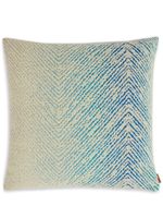 Missoni Home coussin Brouges à motif zig-zag - Bleu