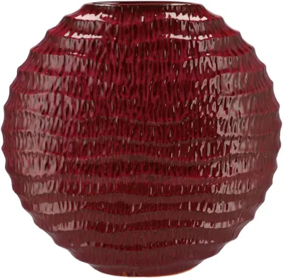 Daan Kromhout Design vaas aardewerk inga jada 31x12x30cm paars