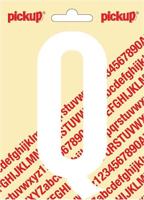 Plakletter Nobel Sticker witte letter Q - Pickup