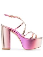 Stuart Weitzman sandales Barelythere à plateforme 145 mm - Rose - thumbnail