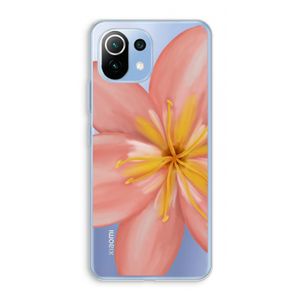 Pink Ellila Flower: Xiaomi Mi 11 Lite Transparant Hoesje