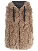 Brunello Cucinelli gilet en fourrure à capuche - Tons neutres