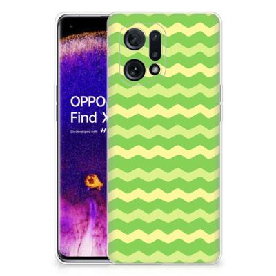 OPPO Find X5 | TPU bumper | Waves Green