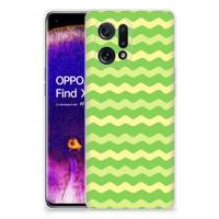 OPPO Find X5 | TPU bumper | Waves Green