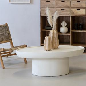 Salontafel Tess Ovaal Beige 120cm - Giga Meubel