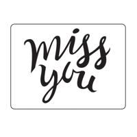 Vaessen Creative • embossing folder miss you