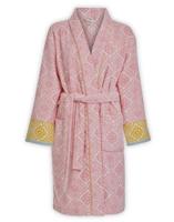 Pip Studio Pip Studio Jacquard Check Badjas - Roze M