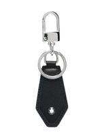 Montblanc porte-clés en cuir à logo clouté - Noir
