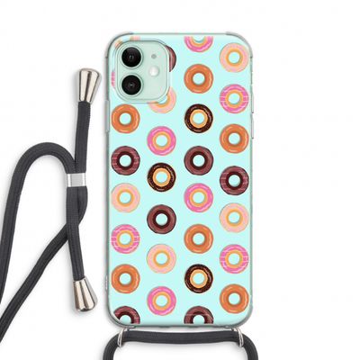 Donuts: iPhone 11 Transparant Hoesje met koord