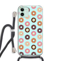 Donuts: iPhone 11 Transparant Hoesje met koord
