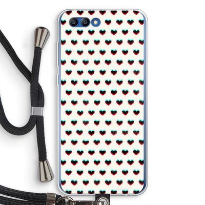 Hartjes: Honor 10 Transparant Hoesje met koord