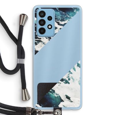 Golven: Samsung Galaxy A52 Transparant Hoesje met koord